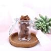 12 Set 3 Oz Favor Candy Glass Mason Jars with Glass Lid and Metal Clips Cylindrical Design view 2