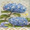 Boston International Hand Towels, Decorative Paper Guest Towels for Bathroom or Paper Napkins Dinner Napkins Garden Blue Hydrangea Pak 32 view 1