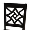 Baxton Studio Nicolette Modern and Contemporary Dark Brown Finished Wood 2-Piece Dining Chair Set view 3
