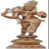 Exotic India The Beauty of Ardhanarishvara - Brass Statue - Color Brown Chola Color view 1