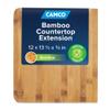 Camco Bamboo Accents RV Counter Extension - Measures 12" x 13.5" x .75" & Mounts with Metal Drop-Leaf Table Brace - Adds 12 Extra Inches of Countertop Space in Camper & RV Kitchens (43423) view 1