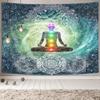 DYNH Meditation Large Tapestry, Yoga Decor Tapestry Wall Hanging for Bedroom, Lotus Tapestries Poster Beach Blanket College Dorm Home (90W X 70H) view 3