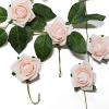 24 Roses | 2" Artificial Foam Rose with Stem and Leaves - 16 Colors (Blush/Rose Gold) view 3