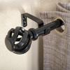 Decopolitan Cage 1" Curtain Rod Set, 18 to 36 Inches, Black view 3