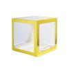 2 Ct Transparent DIY Balloon Boxes, Baby Shower Party Decoration Boxes (Gold) view 1