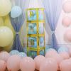 2 Ct Transparent DIY Balloon Boxes, Baby Shower Party Decoration Boxes (Gold) view 4