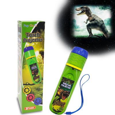 Pup Go Dinosaur Projector Flashlight for Kids Ages 3+, Early Christmas Gifts and Stocking Stuffers for Boys, 3 Discs 24 Images, Cool Dinosaurs Toys, Dinosaur Kids Flashlight, Night Light Projector