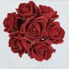 24 Roses | 2" Artificial Foam Rose with Stem and Leaves - 16 Colors (Red) view 2