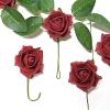 24 Roses | 2" Artificial Foam Rose with Stem and Leaves - 16 Colors (Red) view 3