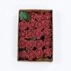 24 Roses | 2" Artificial Foam Rose with Stem and Leaves - 16 Colors (Red) view 4