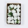 24 Roses | 2" Artificial Foam Rose with Stem and Leaves - 16 Colors (White) view 4