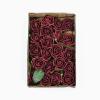 24 Roses | 2" Artificial Foam Rose with Stem and Leaves - 16 Colors (Burgundy) view 4