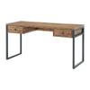 Alaterre Furniture Claremont 60" W Rustic Wood and Metal Desk, Colonial Brown view 1