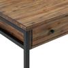 Alaterre Furniture Claremont 60" W Rustic Wood and Metal Desk, Colonial Brown view 3