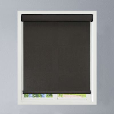 Linen Avenue Custom Cordless Cassette 1% Solar Roller Shade, 38 W x 66 H Shadow (Arrives 1/4" Narrower)