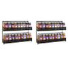 AMT SUPPLY LLC Cabinet Door Shelf Storage, Kitchen seasoning Hanging Display for Spice Jars, Sauces, Herbs, Cosmetic Beauty Bottles (2 Tier Style 9V, Brown), 2 Tier Style 9V (Brown) view 3