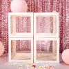 2 Ct Transparent DIY Balloon Boxes, Baby Shower Party Decoration Boxes (White) view 4