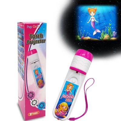 Pup Go Mermaid Projector Flashlight for Kids, Mermaid Toys for Girls 4-6