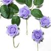 24 Roses | 2" Artificial Foam Rose with Stem and Leaves - 16 Colors (Lavender) view 3