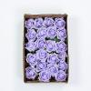 24 Roses | 2" Artificial Foam Rose with Stem and Leaves - 16 Colors (Lavender) view 4