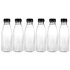 Cabilock Plastic Juice Bottles with Lids 6pcs 500ml PET Xmas view 1