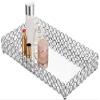 Glass Rectangular Cosmetic Tray, Trinket Organizer, Mirror Decorative Tray, Dresser Decorative Tray, Storage view 2