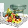 Glass Rectangular Cosmetic Tray, Trinket Organizer, Mirror Decorative Tray, Dresser Decorative Tray, Storage view 3