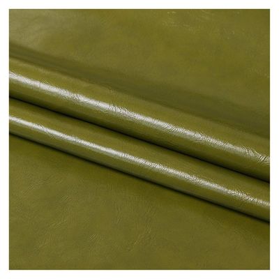 Faux Leather Sheets 140x100cm 54''x39'' Synthetic PU Fabric Material for Sewing, DIY Art Crafts, Upholstery(Color:Olive Green)