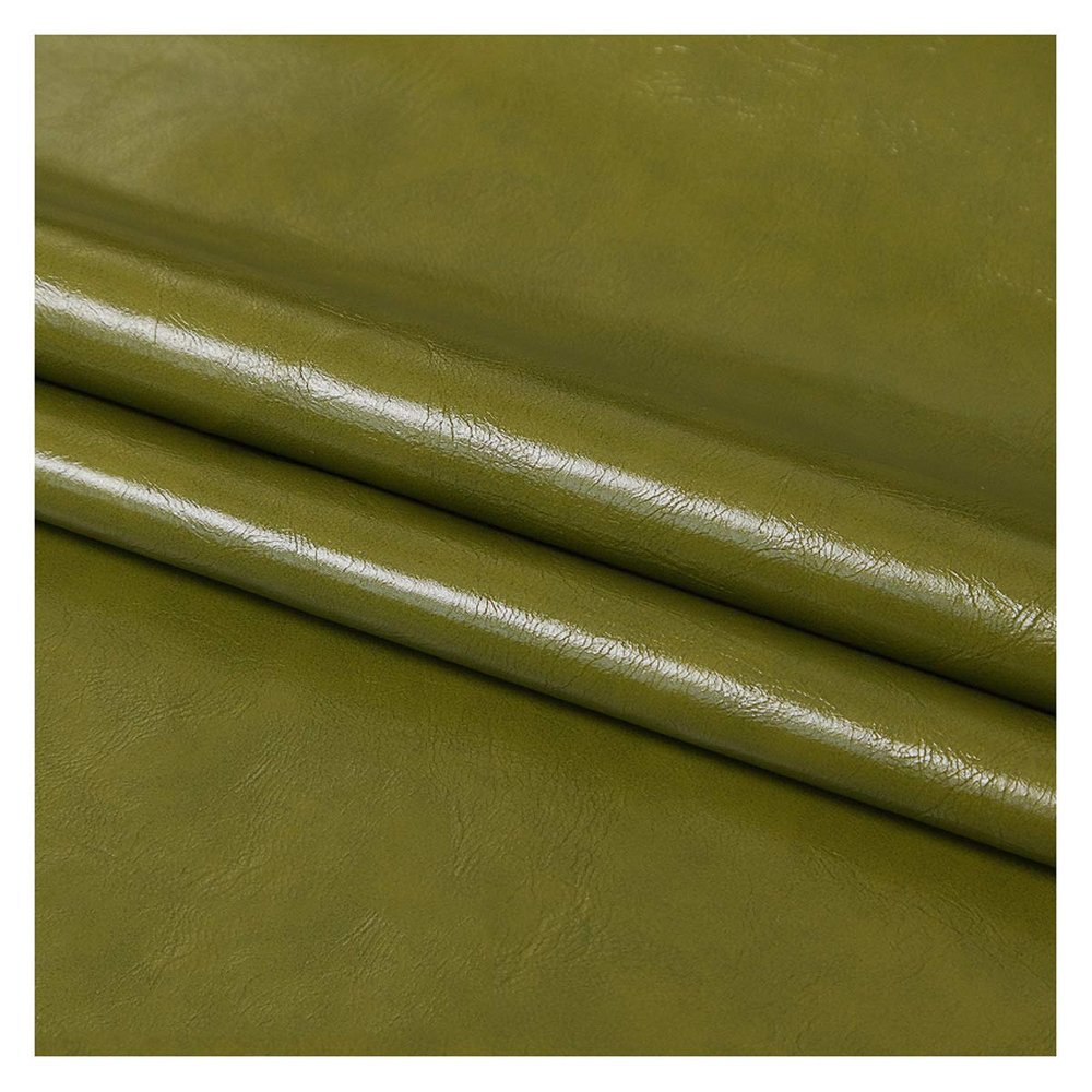 Faux Leather Sheets 140x100cm 54''x39'' Synthetic PU Fabric Material for Sewing, DIY Art Crafts, Upholstery(Color:Olive Green)