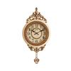 Braiton Elegant, Traditional, Decorative, Hand Painted Modern Grandfather Wall Clock Fancy Ethnic Luxury Handmade Decoration, Swinging Pendulum for New Room or Office,Rice view 1