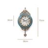 Braiton Elegant, Traditional, Decorative, Hand Painted Modern Grandfather Wall Clock Fancy Ethnic Luxury Handmade Decoration, Swinging Pendulum for New Room or Office,Rice view 2
