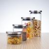 Hemoton 350Ml Glass Storage Jar with Stainless Steel Lid, Airtight Canister for Kitchen Organization, Clear Glass Container for Grains, Nuts, Snacks, Tea Leaves, Seasonings view 2
