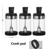 3PCS High Borosilicate Glass Seasoning Jar Seasoning Jar Seasoning Jar, Transparent Empty Spice Container, With Spoon, Used for, Salt, Sugar, Spices view 2