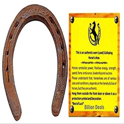 Billion Deals Authentic Certified Used Horseshoe - Good Luck Charm - Rustic - Lucky Gift Feng Shui