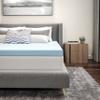 BizChair 3 inch Cooling Gel Mattress Topper, CertiPUR-US Certified Memory Foam, Full view 1