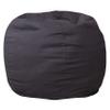 BizChair Small Solid Gray Refillable Bean Bag Chair for Kids and Teens view 3