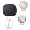 BizChair Small Solid Gray Refillable Bean Bag Chair for Kids and Teens view 4
