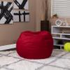 BizChair Small Solid Red Refillable Bean Bag Chair for Kids and Teens view 1