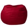 BizChair Small Solid Red Refillable Bean Bag Chair for Kids and Teens view 3