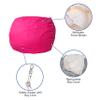 BizChair Small Solid Hot Pink Refillable Bean Bag Chair for Kids and Teens view 4