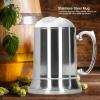 Xinde Stainless Steel Mug, Resistance Mugs, Stainless Steel 450ml/560ml Beer Mug, Office Restaurants for Home Bar(560ML) view 4
