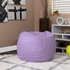 BizChair Small Lavender Dot Refillable Bean Bag Chair for Kids and Teens view 1