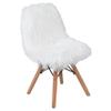 BizChair Kids Shaggy Dog White Accent Chair view 2