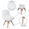 BizChair Kids Shaggy Dog White Accent Chair view 3
