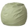 BizChair Small Green Dot Refillable Bean Bag Chair for Kids and Teens view 3