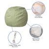 BizChair Small Green Dot Refillable Bean Bag Chair for Kids and Teens view 4