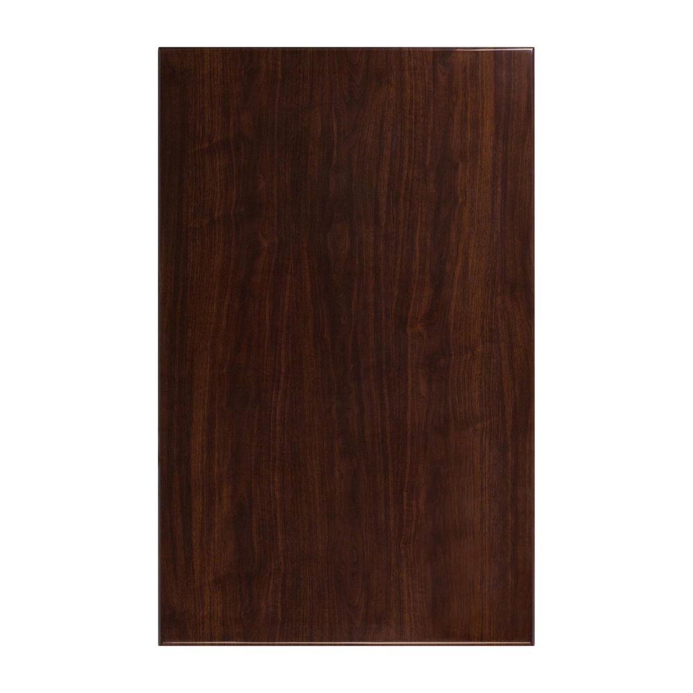 BizChair 30" x 48" Rectangular High-Gloss Walnut Resin Table Top