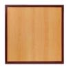 BizChair 30" Square 2-Tone High-Gloss Cherry / Mahogany Resin Table Top view 1