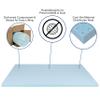 BizChair 2 inch Cooling Gel Mattress Topper, CertiPUR-US Certified Memory Foam, King view 4