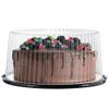 10-11" Plastic Disposable Cake Containers Carriers with Dome Lids and Cake Boards | 3 Round Cake Carriers for Transport | Clear Bundt Cake Boxes/Cover | 2-3 Layer Cake Holder Display Containers view 3